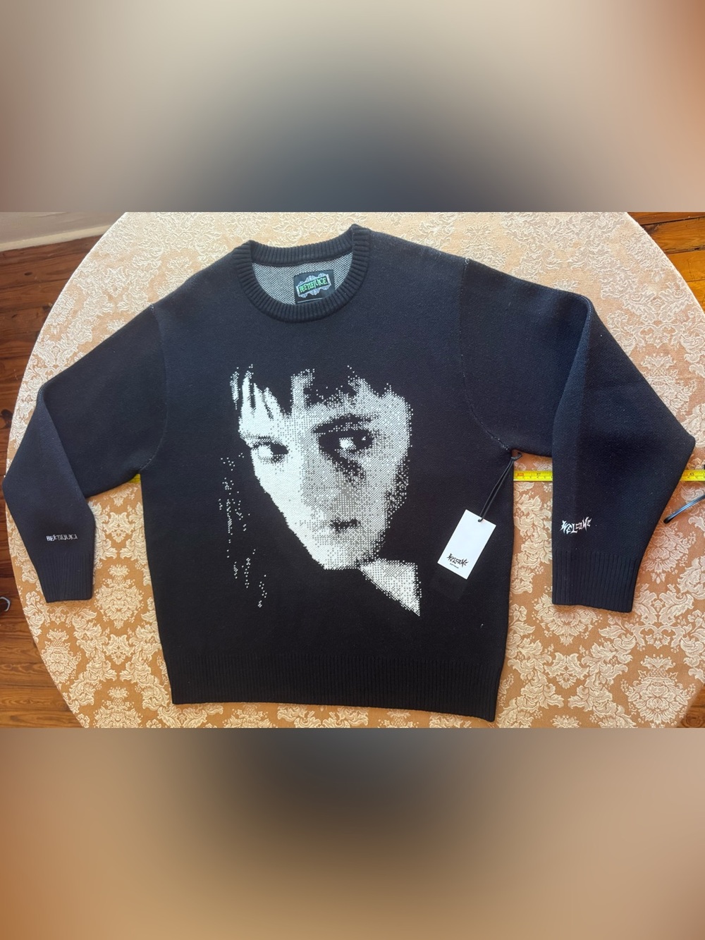 Welcome x Beetlejuice Lydia Black Crewneck Sweater